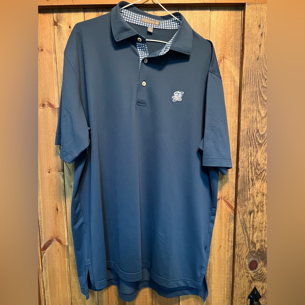 Men’s Large Peter Millar Summer Comfort Greenbriar Resort golf polo
